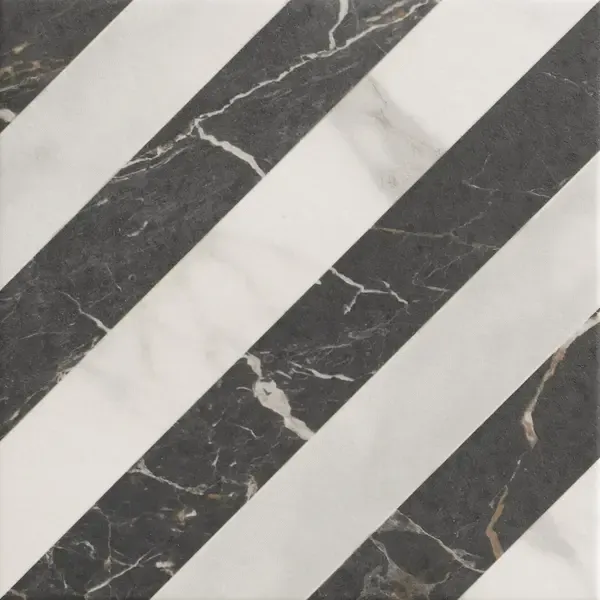 Versail Dark 8x8 Matte Porcelain Décor Tile 3