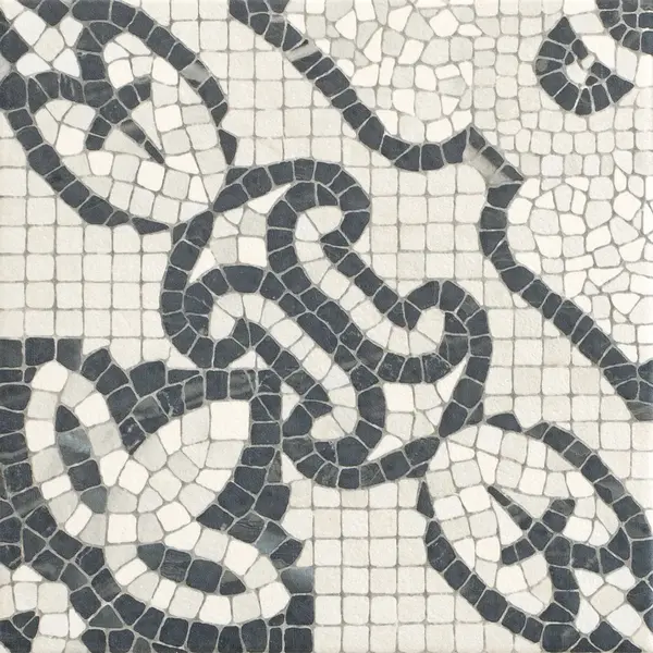 Versail Light Gray 8x8 Matte Porcelain Décor Tile 9