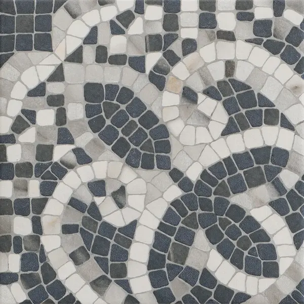 Versail  Warm Gray 8x8 Matte Porcelain Décor Tile 6