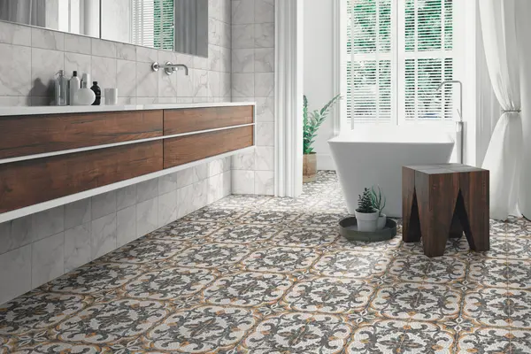 Versail White 8x8 Matte Porcelain Tile 