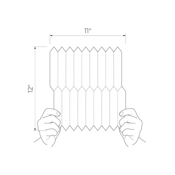 Vezin Ivory 11x12 Glossy Polished Chrome Wall Mosaic