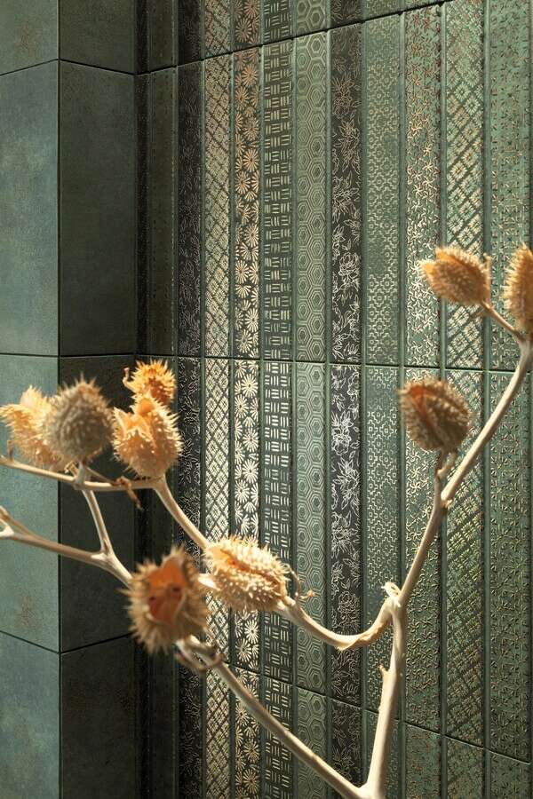 Vinaros Green 12x30 Satin Ceramic Wall Tile