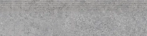 Zimba Light Gray 12x48 Matte Stone Look Structure Step Tread Porcelain Tile