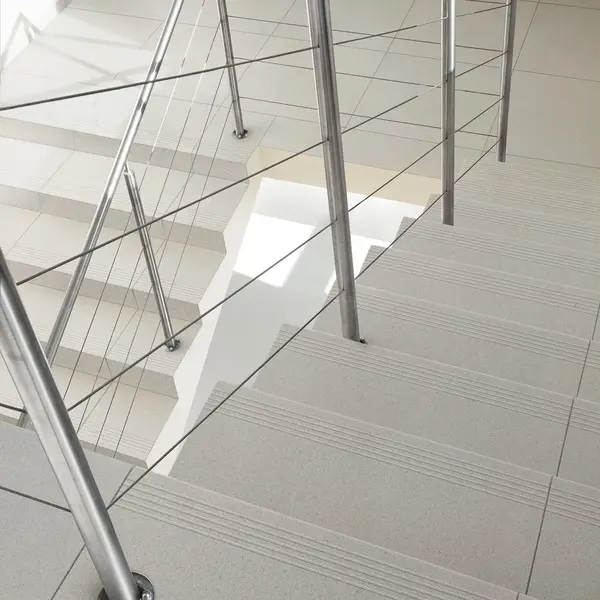 Zimba Gray 12x48 Matte Stone Look Structure Step Tread Porcelain Tile