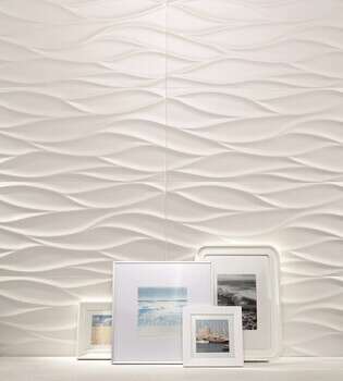 All in white White 12x24 Matte Ceramic Structure Wall Tile