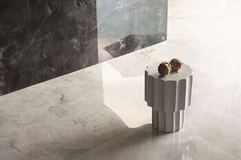Aquamarine Black 32x32 Polished Porcelain Tile