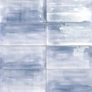 Aquarelle Blue 6x12 Glossy Ceramic Wall Tile