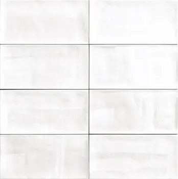 Aquarelle White 6x12 Glossy Ceramic Wall Tile 