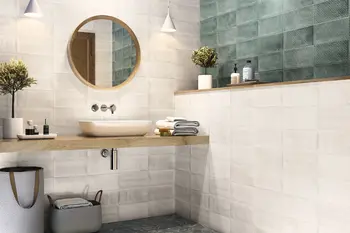 Aquarelle White 6x12 Glossy Ceramic Wall Tile 