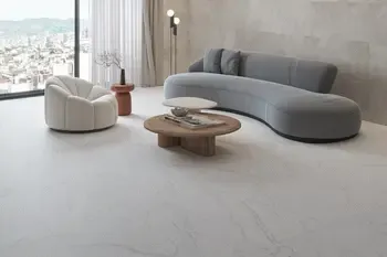 Arke White 24x24 Sugar Lappato Porcelain Tile