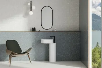 Aurora White 12x36 Glossy Ceramic Structure Wall Tile