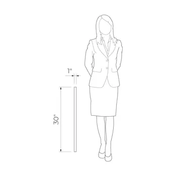 Brass grey Glass Wall strip