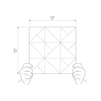 Elle Wood 12x12 Matte Ceramic Structure Mosaics