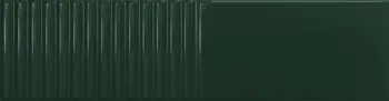 Groove Green 3x12 Glossy Structure 2 Subway Wall Tile