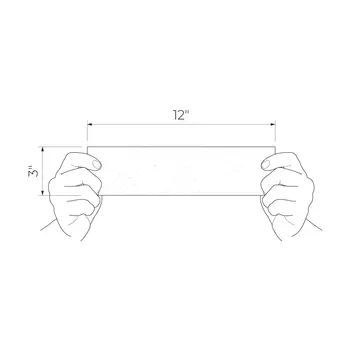 Groove Metallic 3x12 Semi - Matte Structure 1 Subway Wall Tile