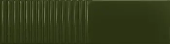 Groove Olive 3x12 Glossy Structure 2 Subway Wall Tile
