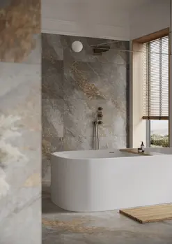 Halcyon Light Gray 24x48 Matte Structure Porcelain Tile