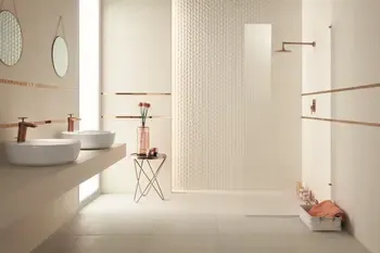 House of Tones White 13x36 Matte Linen Look Ceramic Wall Tile