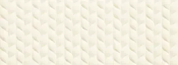House of Tones White 13x36 Matte Linen Look Structure B Ceramic Wall Tile