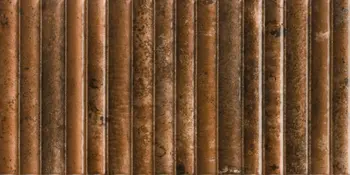 Incurve Fluted Rust 6x12 Glossy Ceramic Wall Structure Tile