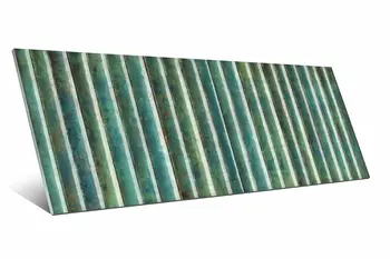 Incurve Fluted Sage 6x12 Glossy Ceramic Wall Structure Tile