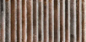 Incurve Fluted Brown 6x12 Glossy Ceramic Wall Structure Tile