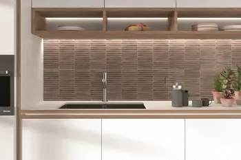 Incurve Fluted Brown 6x12 Glossy Ceramic Wall Structure Tile