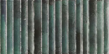 Incurve Fluted Green 6x12 Glossy Ceramic Wall Structure Tile