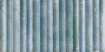 Incurve Fluted Light Blue 6x12 Glossy Ceramic Wall Structure Tile