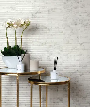 Incurve Fluted Marble 6x12 Semi-Glossy Ceramic Wall Structure Tile