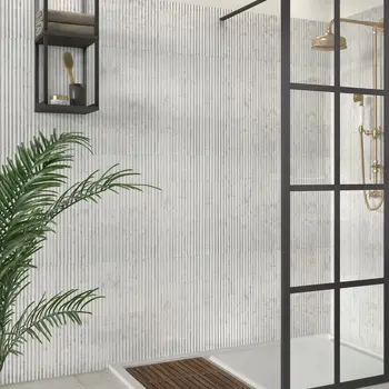 Incurve Fluted Marble 6x12 Semi-Glossy Ceramic Wall Structure Tile