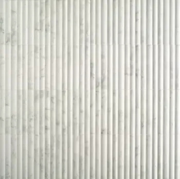 Incurve Fluted Marble 6x12 Semi-Glossy Ceramic Wall Structure Tile