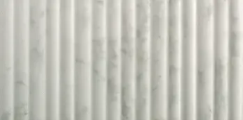 Incurve Fluted Marble 6x12 Semi-Glossy Ceramic Wall Structure Tile