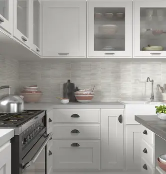 Incurve Fluted Mist White 6x12 Glossy Ceramic Wall Structure Tile