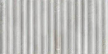 Incurve Fluted Mist White 6x12 Glossy Ceramic Wall Structure Tile