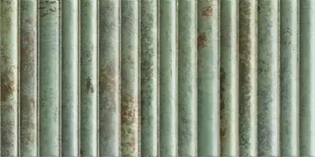 Incurve Fluted Teal 6x12 Glossy Ceramic Wall Structure Tile