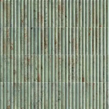Incurve Fluted Teal 6x12 Glossy Ceramic Wall Structure Tile