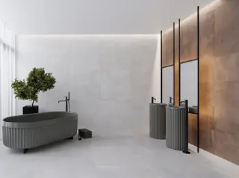 Metallic White 12x36 Matte Ceramic Structure 1 Wall Tile