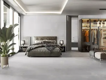 Metallic White 36x36 Matte Porcelain Tile