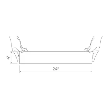 Obsydian grey Wall strip