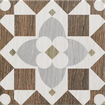 Patch Brown 8x8 Matte Porcelain Décor Tile 
