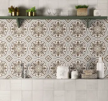 Patch Mix 8x8 Matte Porcelain Décor Tile "2"