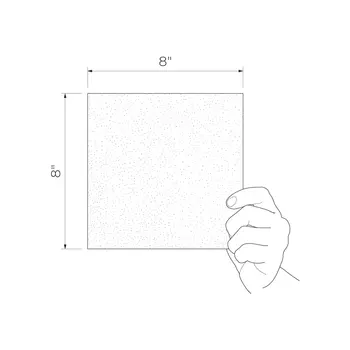 Patch White 8x8 Matte Porcelain Tile 