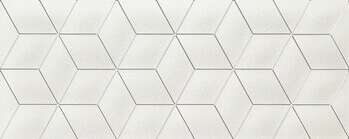 Perla White 12x30 Semi-Matte Ceramic Structure Décor Wall Tile