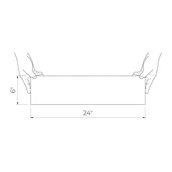 Pietrasanta White Left 6X24 Matte Porcelain Décor Tiles