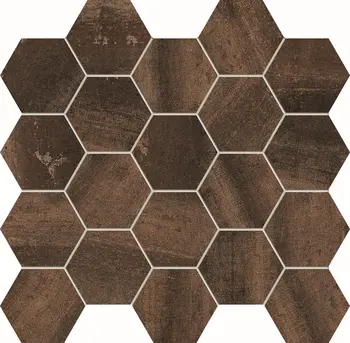 Ramina Brown 11x12 Matte Ceramic Hexagon Mosaic