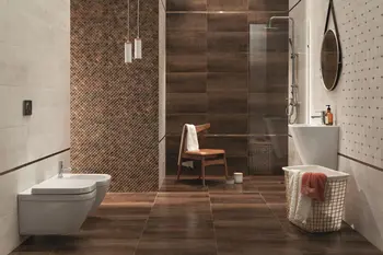 Ramina Mix Brown 12x24 Matte Ceramic Décor Wall Tile