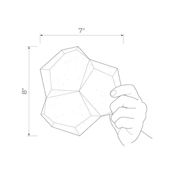 Sabaudia White 8x7 Semi-Matte Wall Mosaic