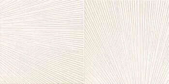 Sample - Bafia White 12x24 Semi-Matte/Glimmer Ceramic Structure Décor 2 Wall Tile