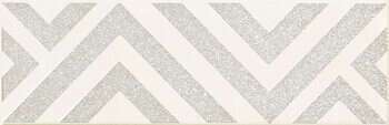Sample - Burano White C 3x9 Matte/Glimmer Ceramic Subway Décor Wall Tile